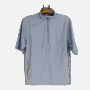 Nike Golf‎ Windbreaker Jacket Quarter Zip Medium Pullover Pale Blue